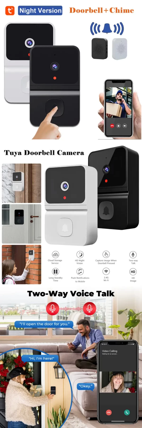 Tuya Doorbell Camera & Wi-Fi - Image 3