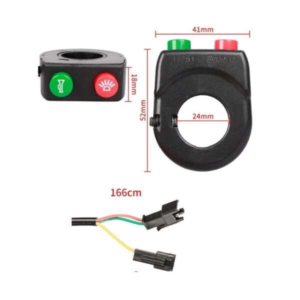 Universal Electric bike Electric Scooter Handlebar Turn Signal Light Horn Switch Control - Image 2